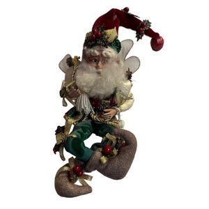 Mark Roberts Christmas Fairy 10" Holly Berry Green Plaid